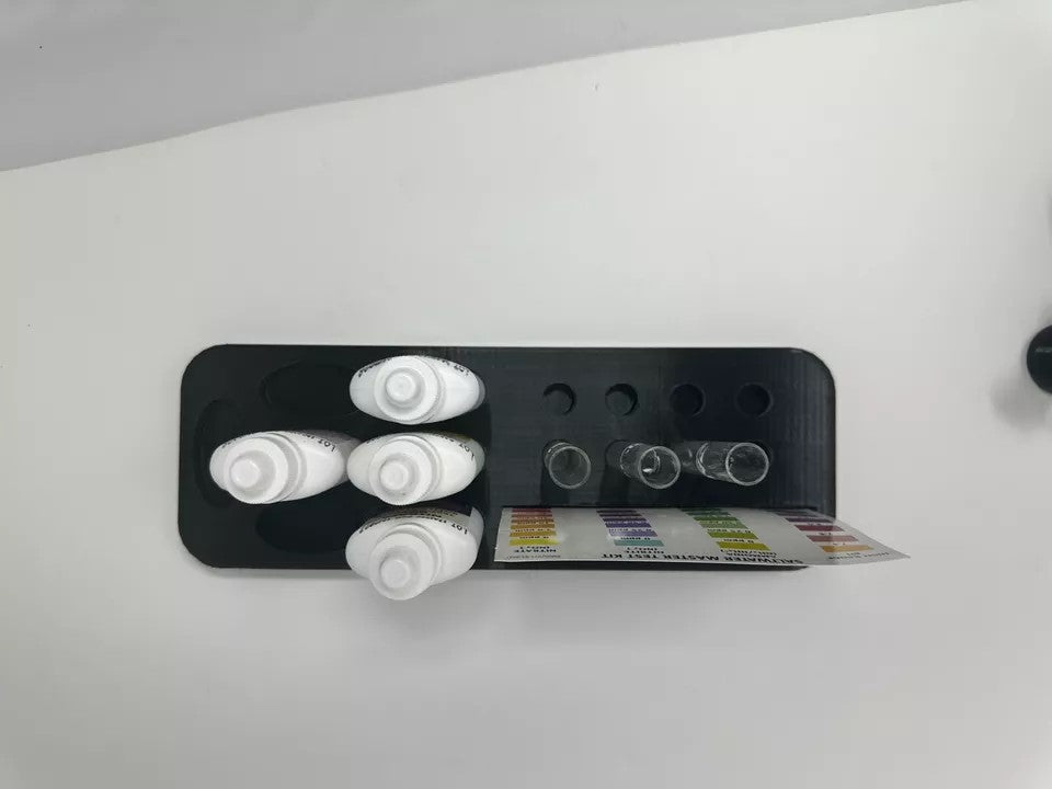 API Test Kit Holder (holds 7 reagents, 8 test tubes, & API chart)