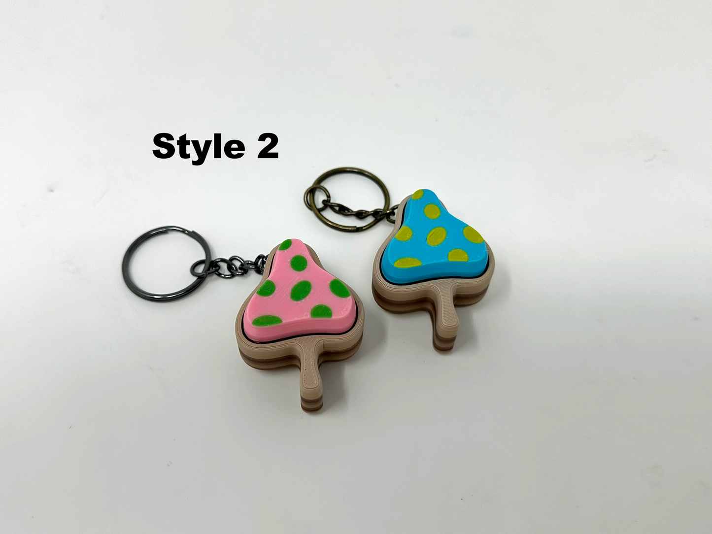 Mushroom Fidget Clicker Keychain