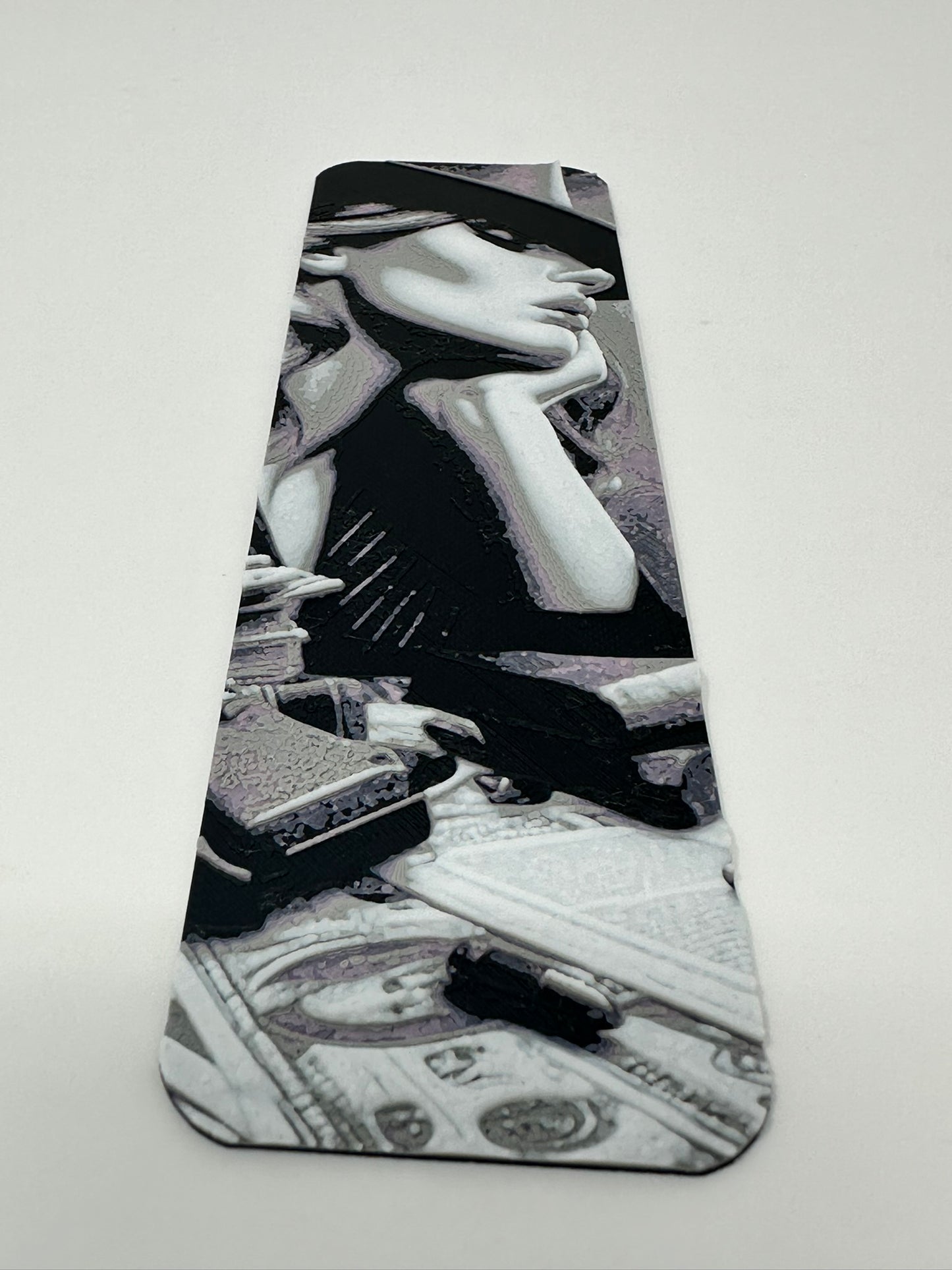 3D Printed Noir Lady Detective Bookmark