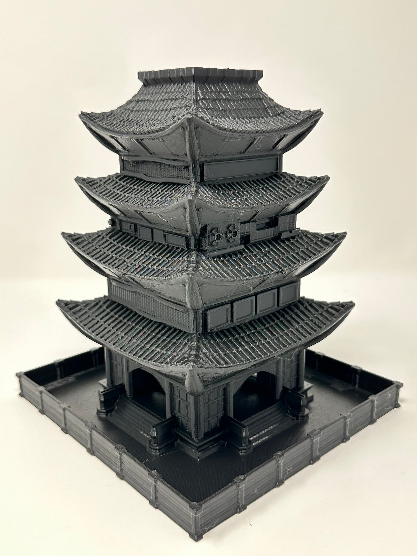 Dystopian Asian Pagoda Dice Tower