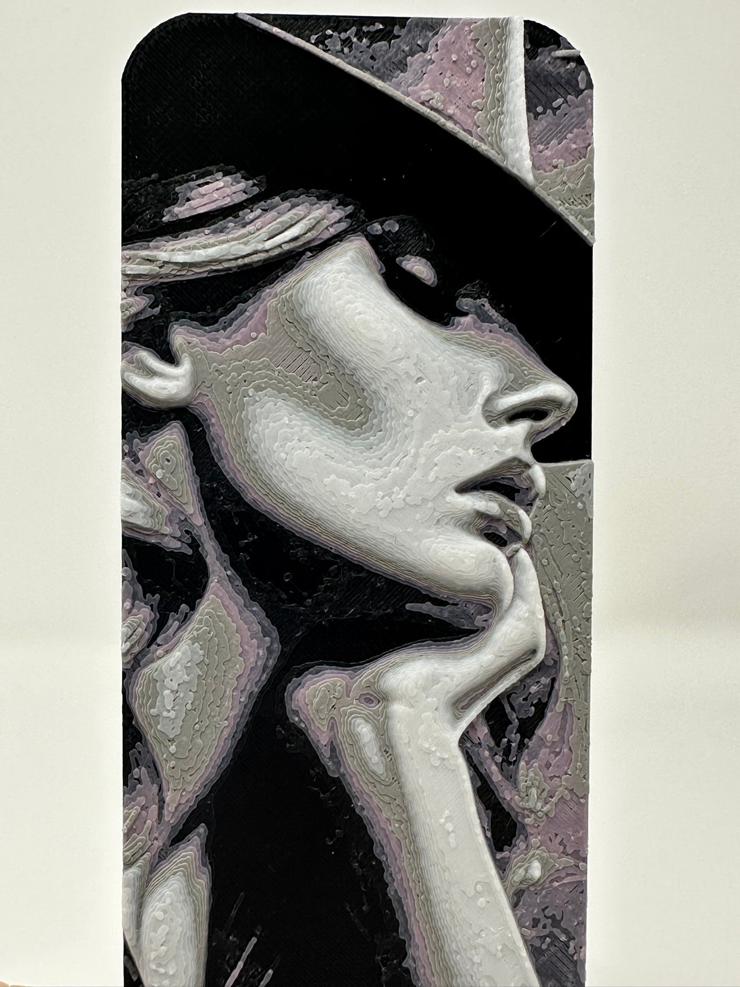 3D Printed Noir Lady Detective Bookmark