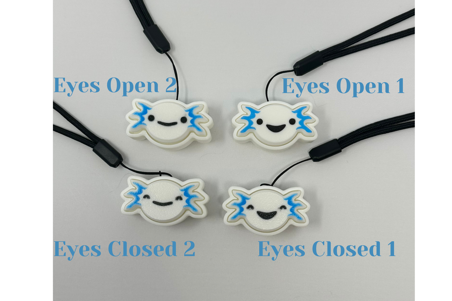 Adorable Axolotl Single Clicker Keychain