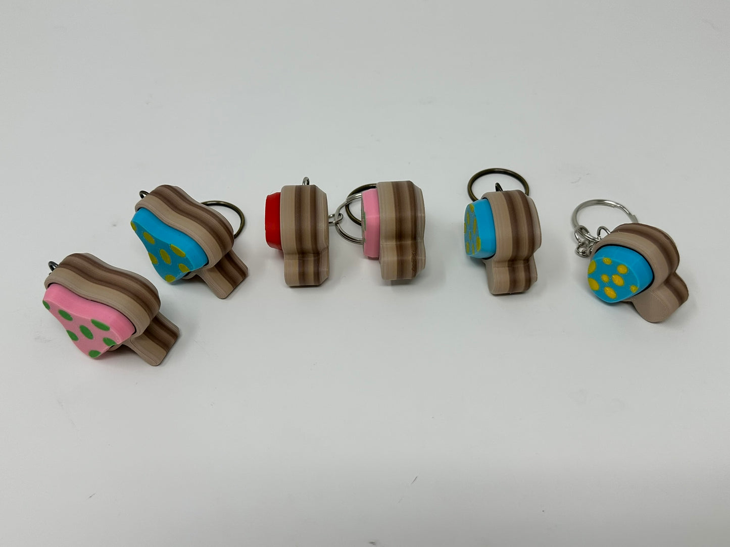 Mushroom Fidget Clicker Keychain