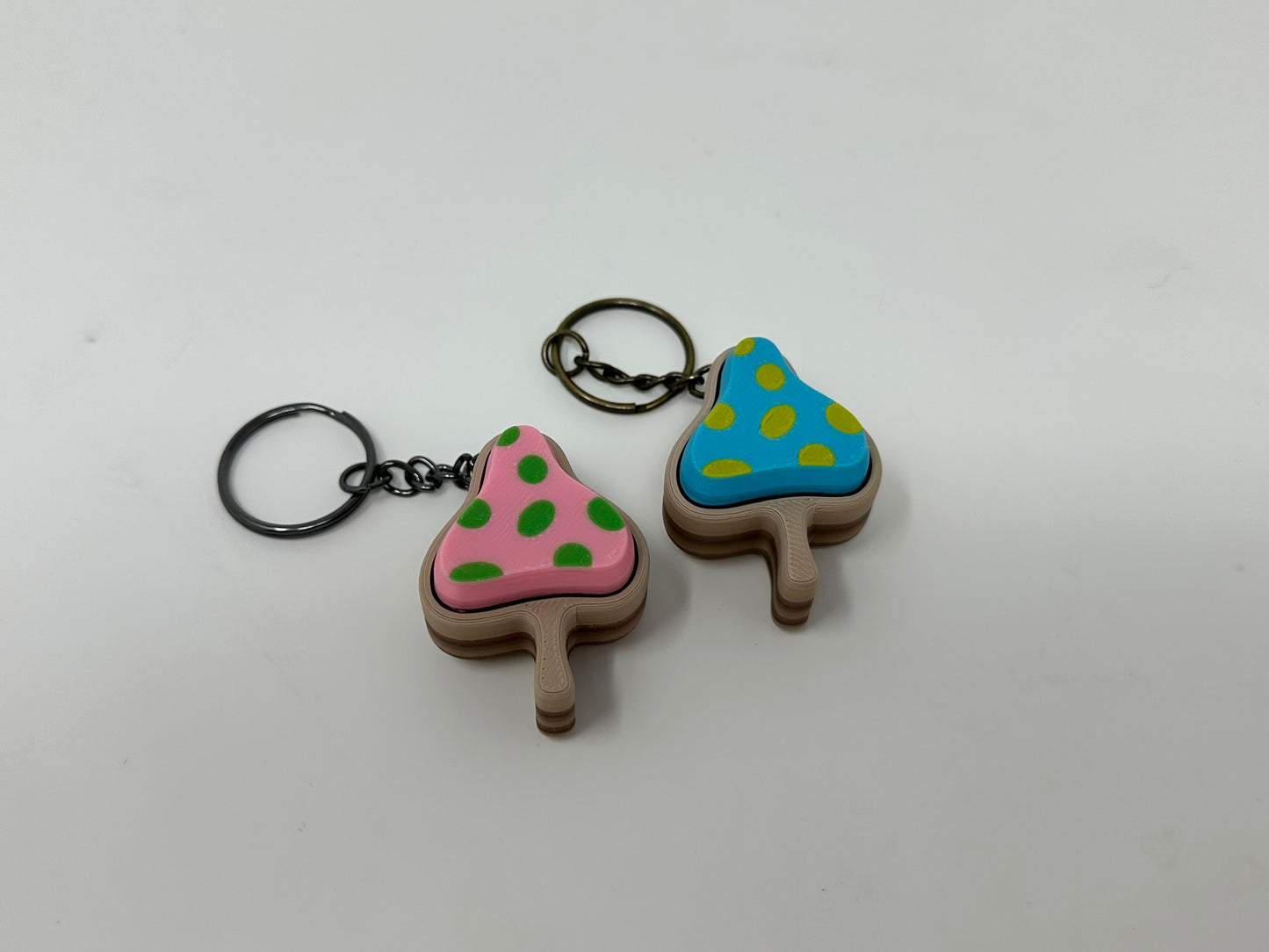 Mushroom Fidget Clicker Keychain