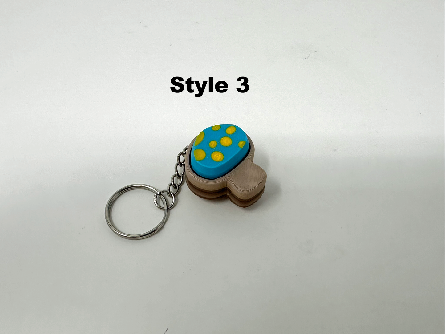 Mushroom Fidget Clicker Keychain