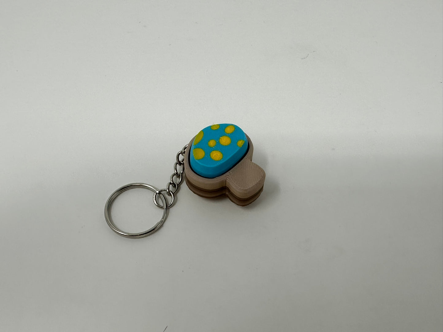 Mushroom Fidget Clicker Keychain