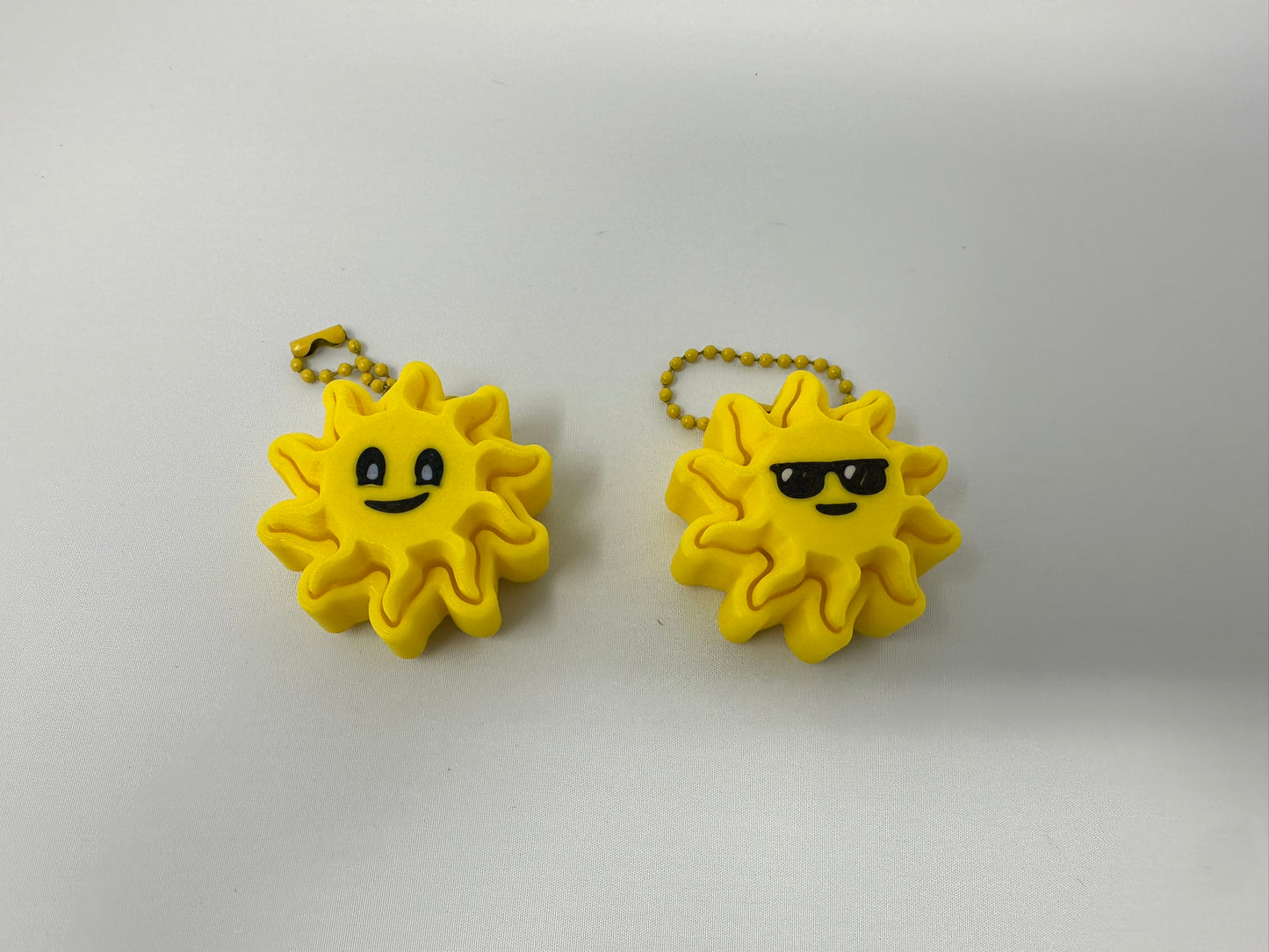 Sun or Star Single Clicker Keychain