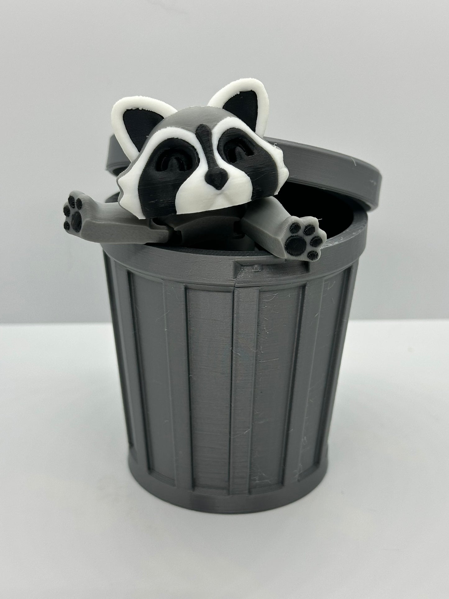 Trash Panda with Trash Can