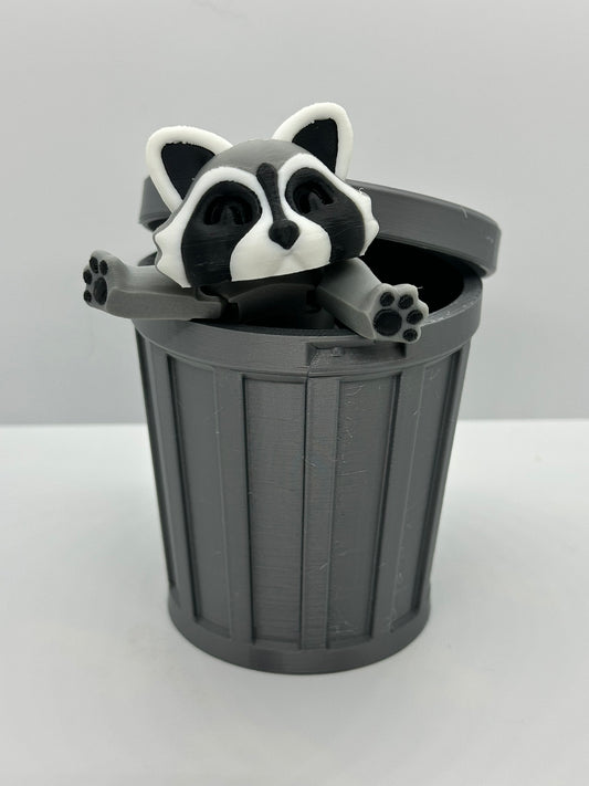Trash Panda with Trash Can