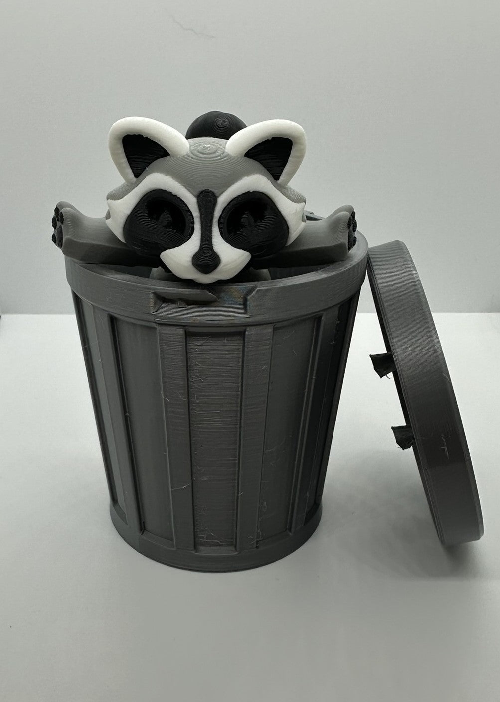 Trash Panda with Trash Can