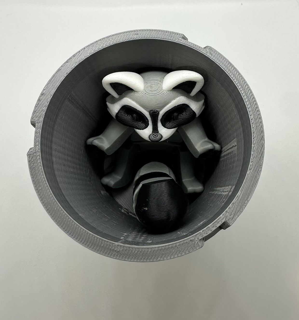 Trash Panda with Trash Can